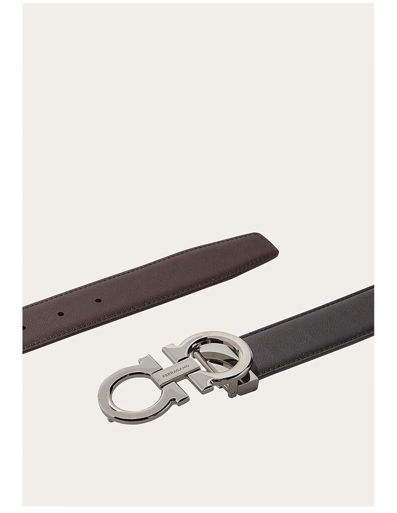 Ferragamo Men's Reversible GANCINI Adjustable Belt 0686671_C_100 Gift for Boyfriend 6