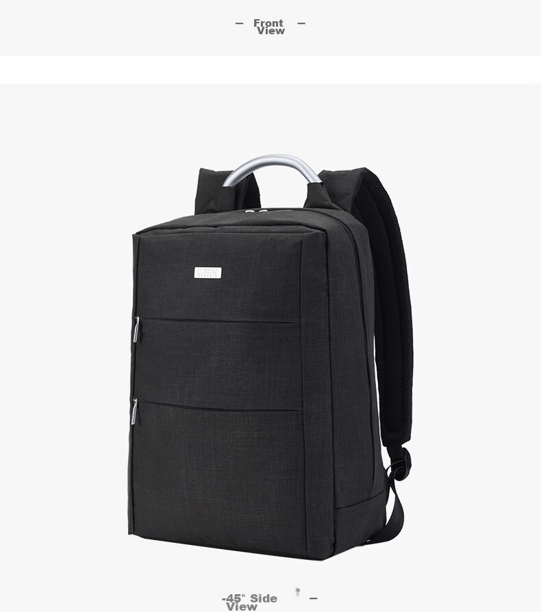 LEXON Men's Business Backpack, 15.6/16 Inch Laptop Bag, Commuter Travel Business Trip Double-Layer Backpack 24