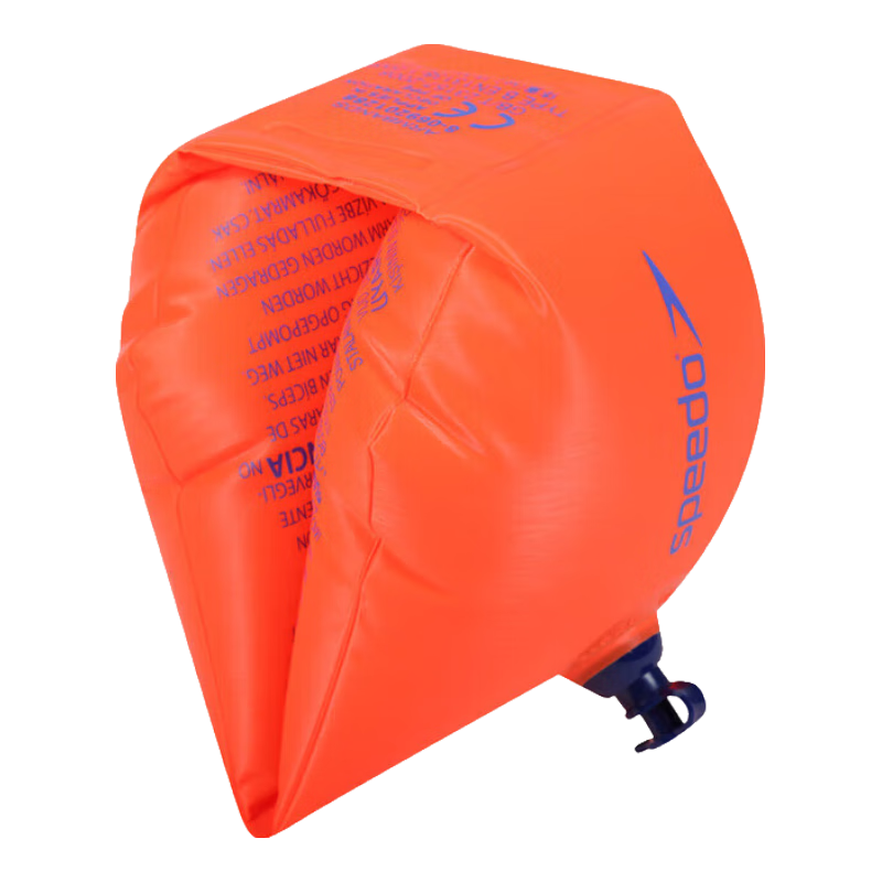 Speedo Swimming Training Aid, Inflatable Arm Floats for Children's Early Education, Orange, Size 6-12