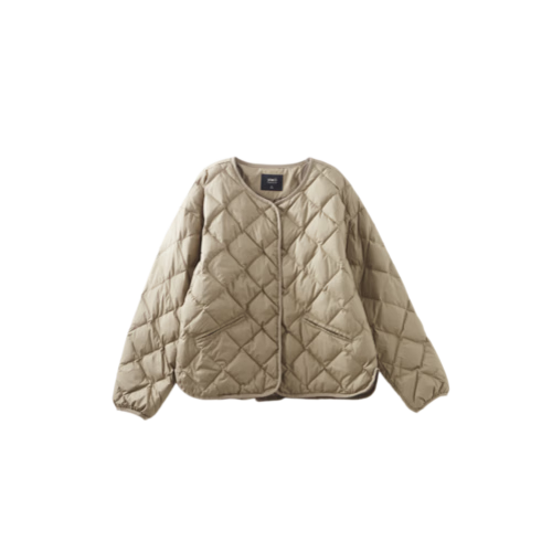 Dme [Lightweight And Warm] Winter Luxury 90% Duck Down Round Neck Long Sleeve Slim-Fit Women's down Jacket