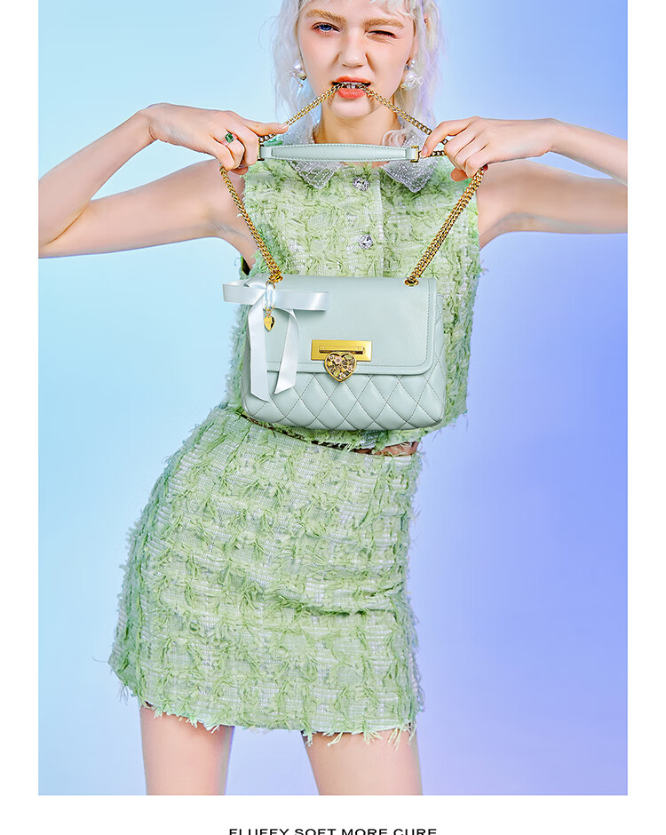 JUST STAR [Xu Lu's Choice] Kelly Handbag, Women's Bag 2026 New Style, Light Luxury Crossbody And Handheld Bag, Birthday Gift for Wome 22