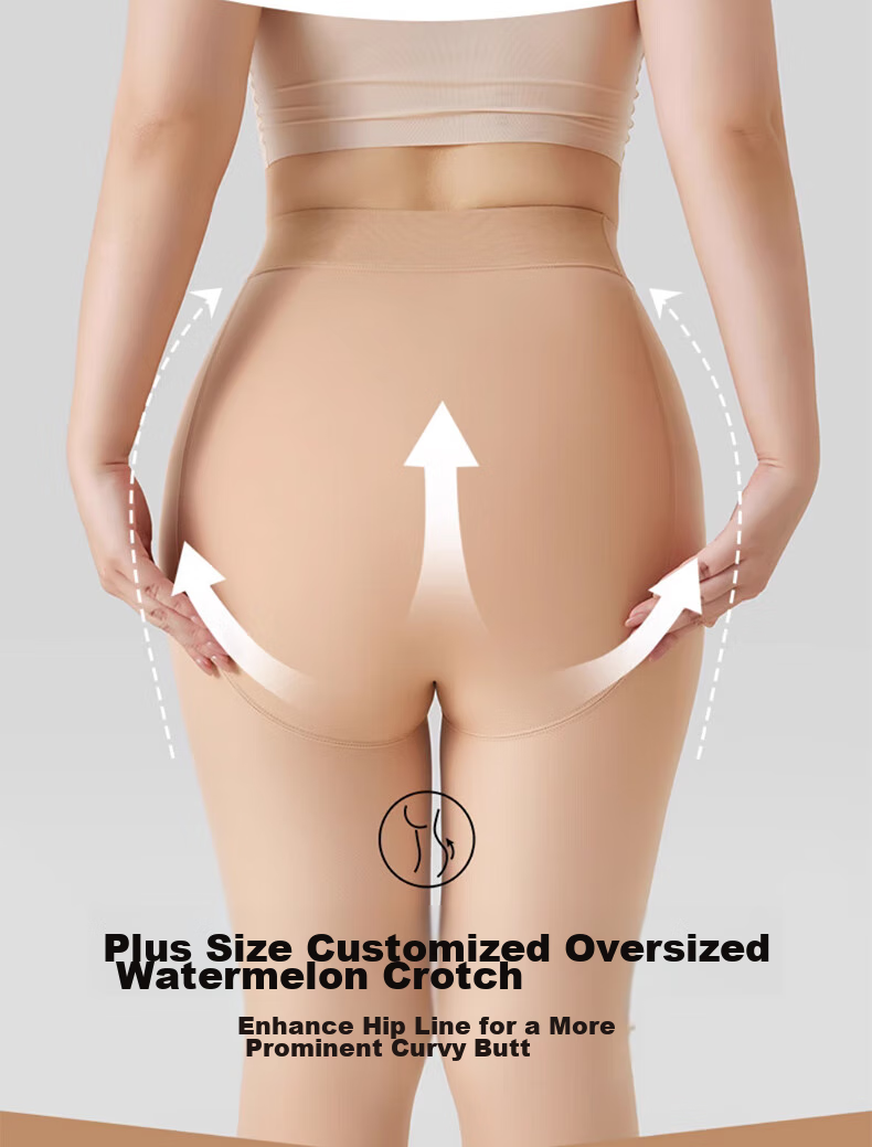 LangSha Plus Size Sheer Tights, Autumn And Winter Fleece-Lined Thickened Legless Miracle, Natural Feel for Curvy Women, Base Layer Pantyhose, Tights 11