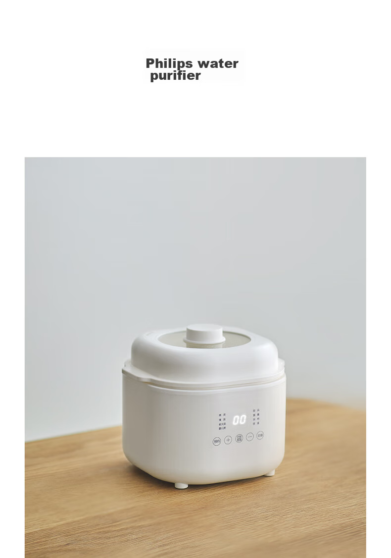 Olayks Instant Electric Stew Pot, Electric Stew Cup, Double Boiler, Soup Pot, Bird's Nest Stew Pot, Steamer Pot, Baby Food Cooker for Porridge, 1L with Steamer Basket 34
