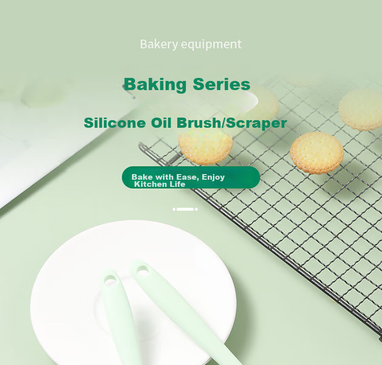 BJ Silicone Scraper, Oil Brush, Egg Beater, Stainless Steel Strainer, Spatula, Four-In Set, Baking Tools 1