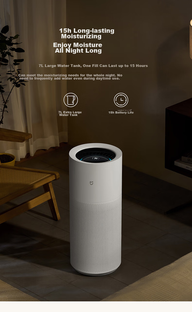 Mijia Xiaomi Baby-Friendly Mist-Free Humidifier 3 Pro, Home Bedroom Large Capacity Air Humidifier for Babies And Pregnant Women, 1500mL/h, CJSJSQ01MX Gift Moisturizing Present for Girls 6