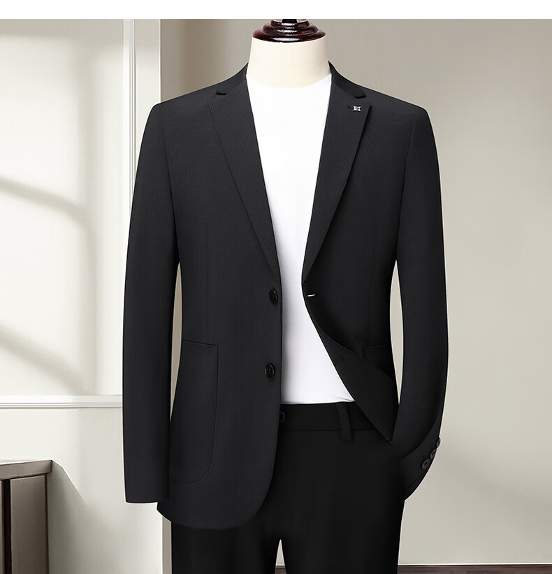 FIRS Anti-Wrinkle Non-Iron Men's Four-Season Business Casual Suit Jacket Professional Workwear Outerwear 15