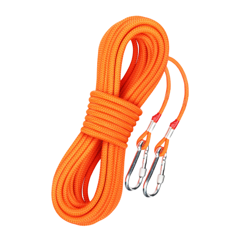 Kanle Outdoor Thickened Steel Wire Clothesline, Outdoor Quilt Drying Tool, Travel Car Roof Polyester Climbing Rope, 8mm 15 Meters