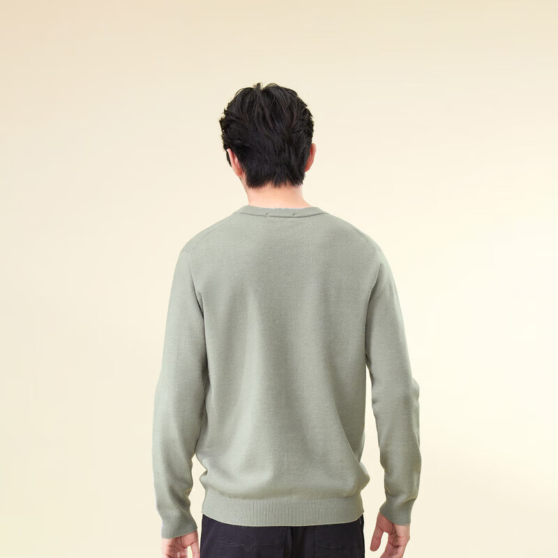 HLA Men's Long Sleeve Knit Sweater Light Business Classic Warm Sweater Men's Spring and Autumn