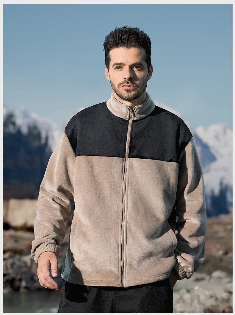 JEEP Men's 3-in-1 Convertible Outdoor Jacket Windproof Hiking Casual Detachable Two-Piece Set 11