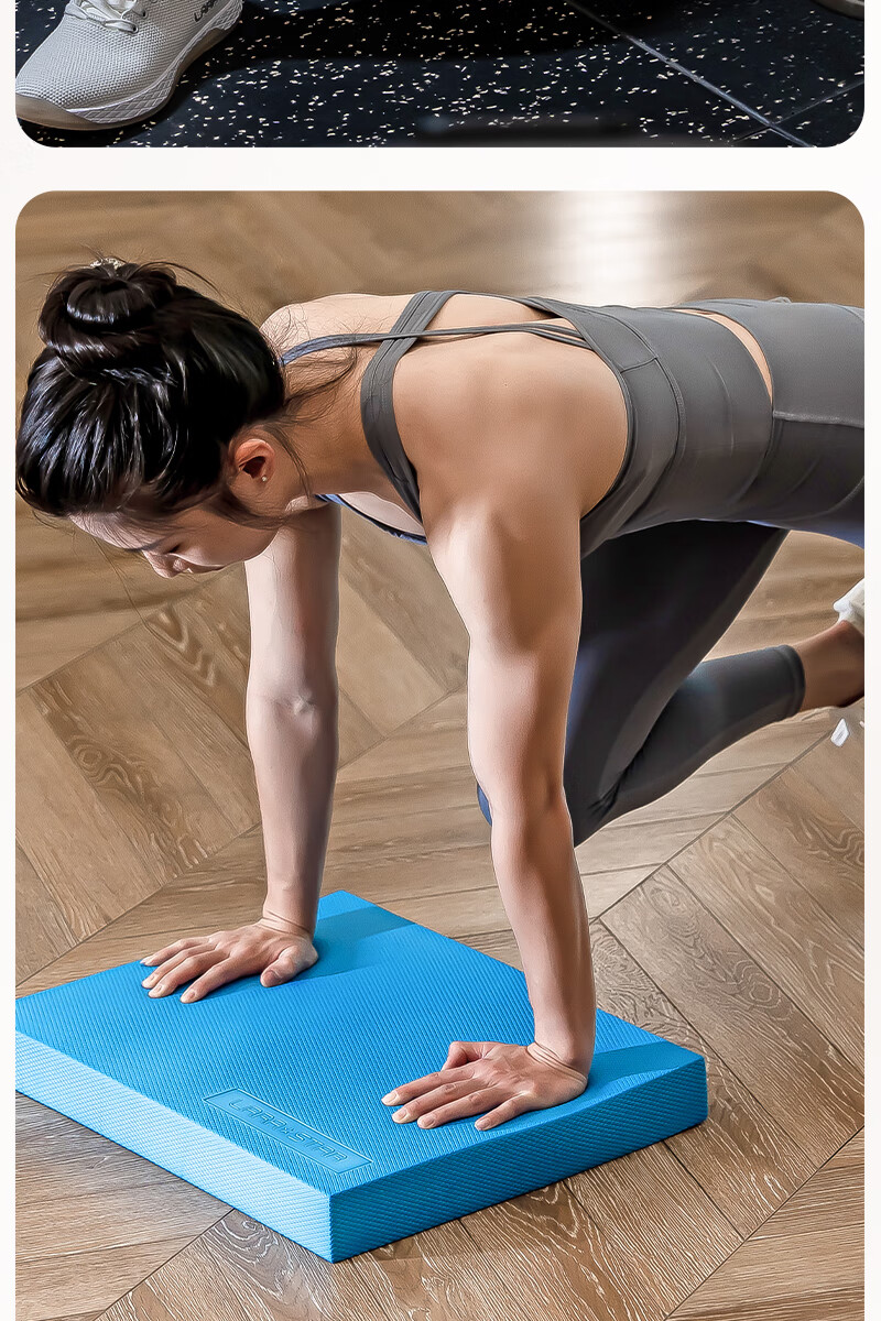 LARASTAR Balance Pad, Yoga Mat, Soft Step Platform, Fitness Balance Board, Core Support, Abdominal Training Wheel, Kneeling Pad 2