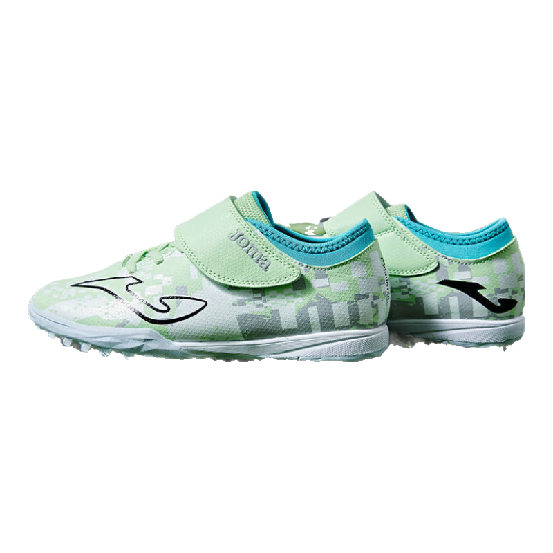 JOMA Soccer Shoes for Children, TF Turf Cleats, Boys' Youth Elementary School Students, Retro Classic Football Training Shoes, Mint Green, Size 31