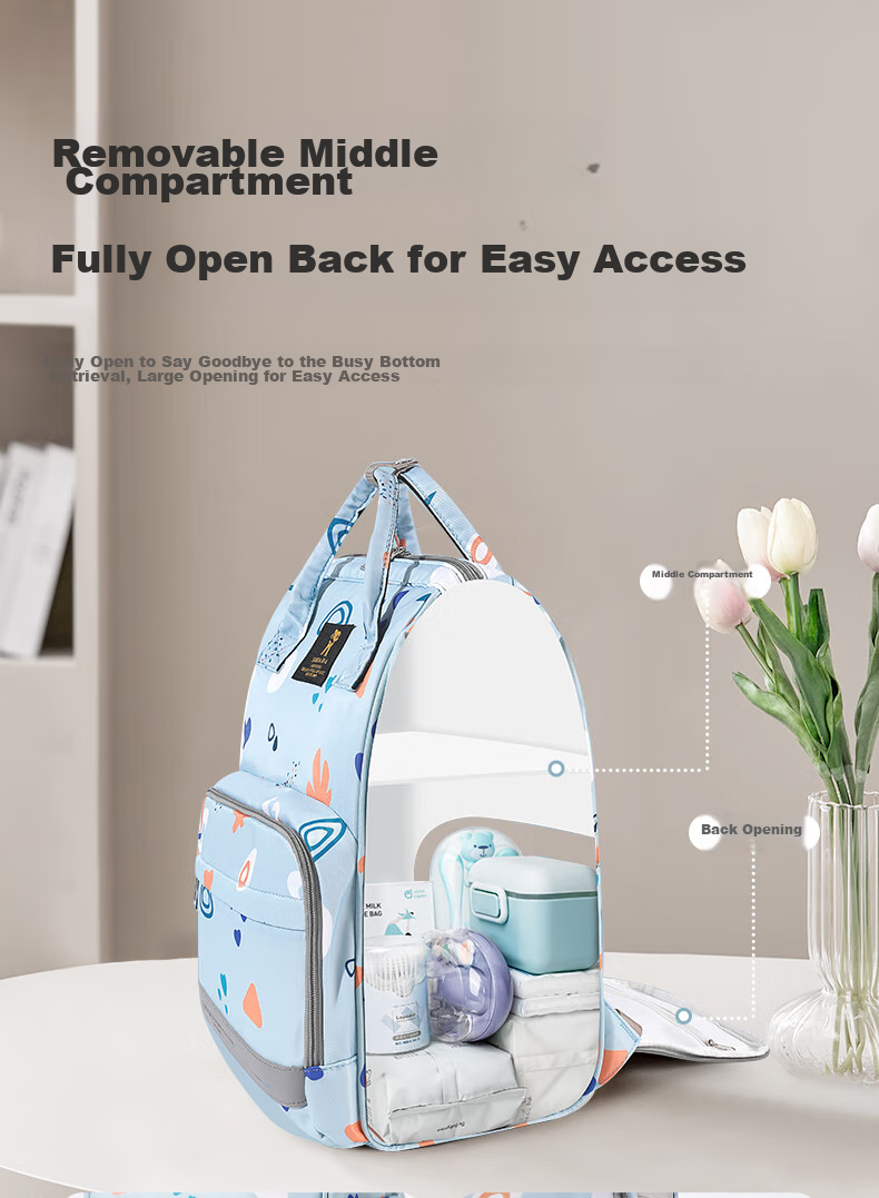 Xinandai Mommy Bag, Work And Travel Backpack, Multifunctional Large Capacity Maternity Bag, Fashionable Handheld Backpack 7