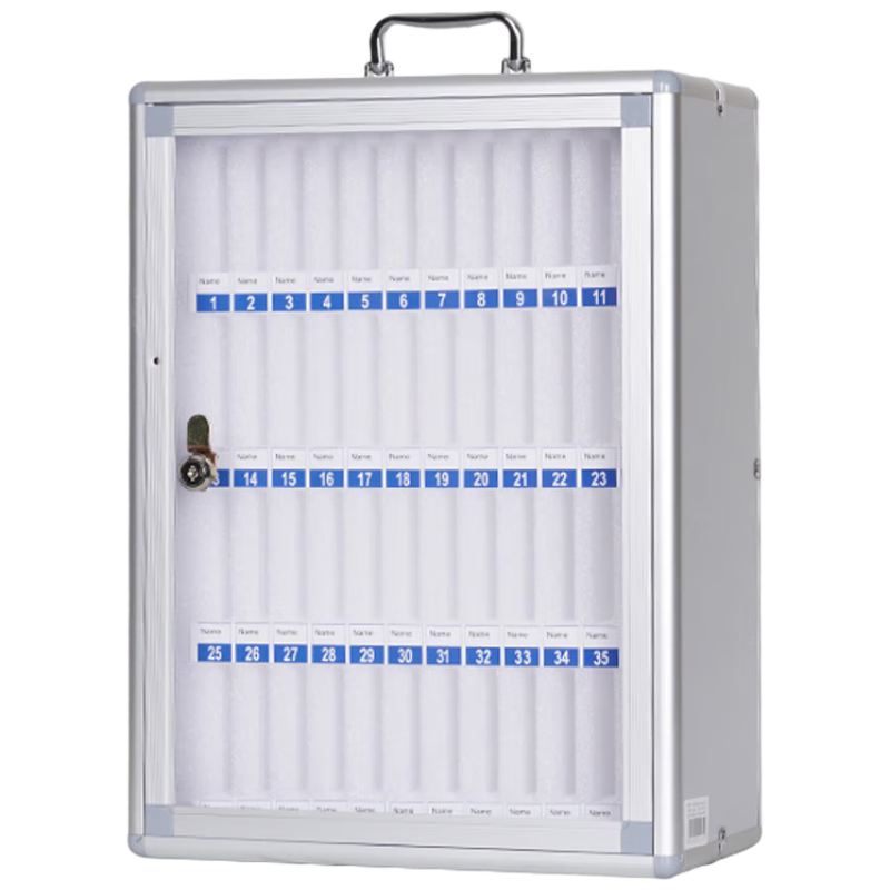 Jinlongxing Mobile Phone Storage Locker, Workshop Phone Storage Cabinet, School Student Office Meeting Storage Box, Aluminum Alloy with Lock, 48 Slots
