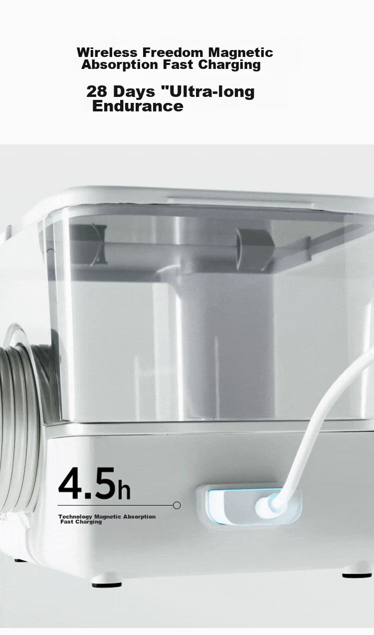WaterPik [Premium Wireless Flagship] Medical-Grade Oral Irrigator, Mini Magic Box GT17, Pearl White, Family-Friendly Desktop Water Flosser, Birthday Gift 11