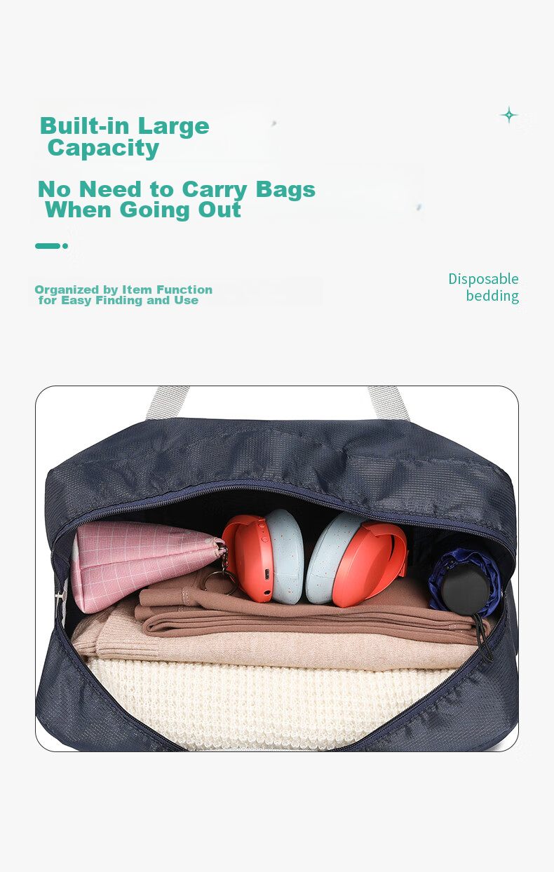 Siwangongli Luggage Storage Bag, Clothes Organizer, Handheld Maternity Bag, Suitcase Portable Travel Storage Bag SW7114 4