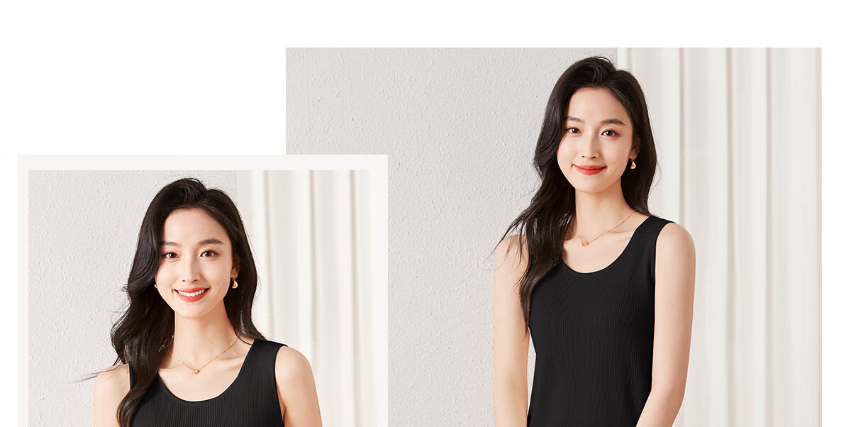 Chushen Spring And Summer Knitted Vest for Women, Simple And Versatile, Large U-Neck Design, Fashionable Inner And Outer Wear Top S62T294 24