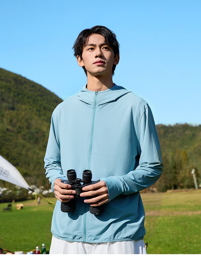 Baleno Sun Protection Jacket for Men And Women, Summer UPF50+ Lightweight Ice Silk Breathable Quick-Dry Hooded Coat, Commuter Long-Sleeve Jacket 13