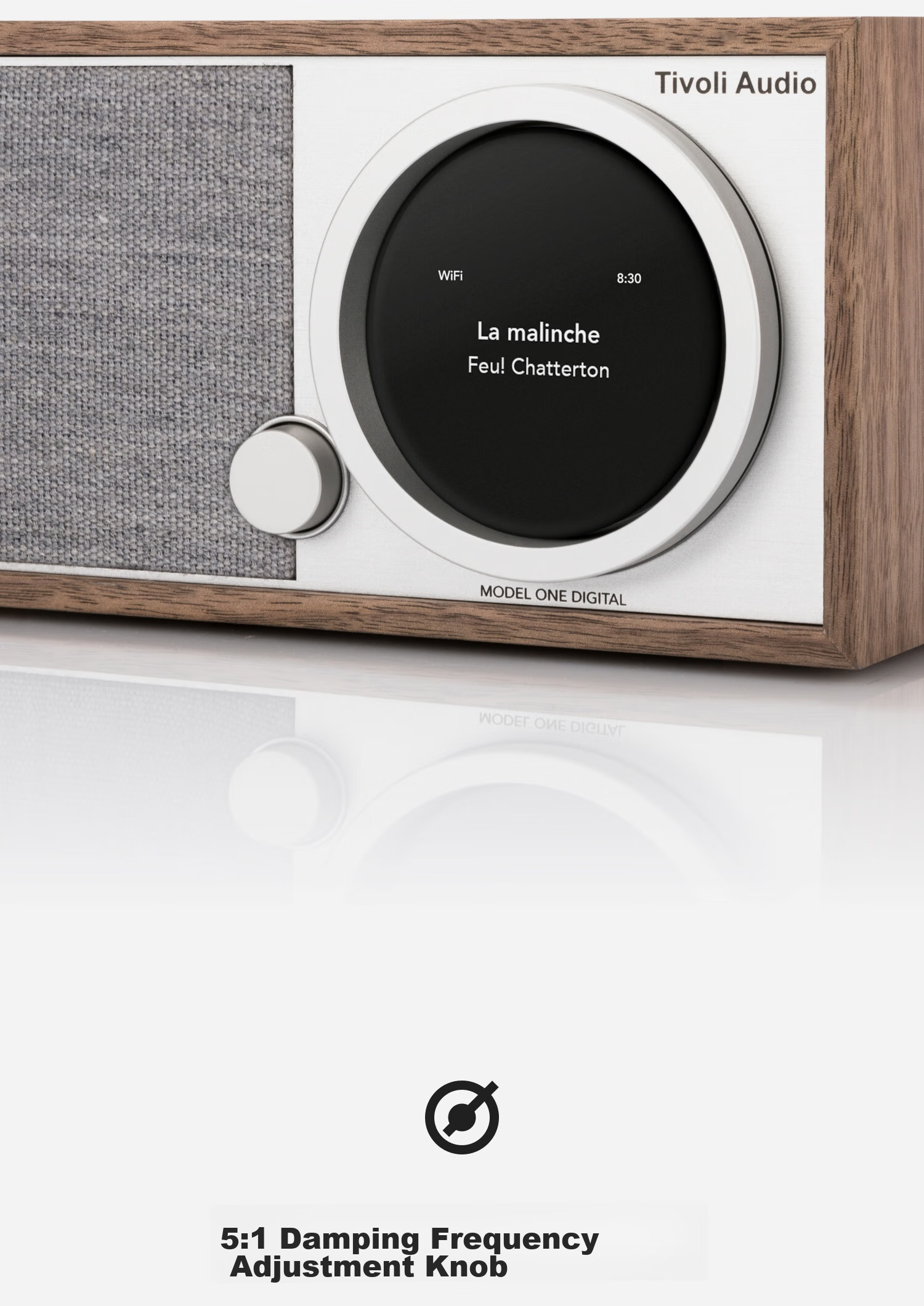 Tivoli Audio M1D2 Stylish Wooden Retro Home Speaker, WiFi Speaker, Bluetooth Speaker, Home Theater Sound System, Birthday Gift 8
