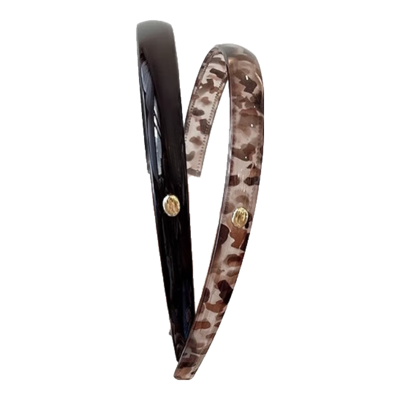Xiangwan Headband, Vintage Leopard Print Hair Clip, Elegant And Versatile Women's Headwear for Going Out, Non-Slip Hairband, Mid-Autumn Festival Gift for Wome