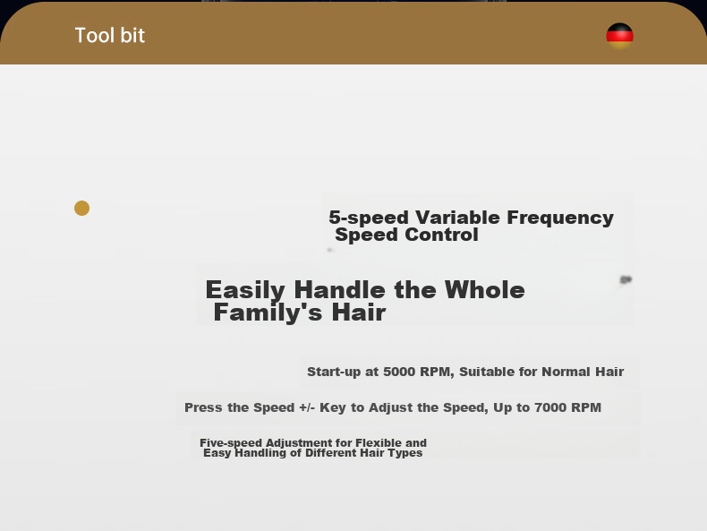 AUX Home Hair Clipper, Children's Hair Trimmer, Adult Hair Clipper, Scissors, Hair Cutting Tool, Electric Shaver for Adults 10