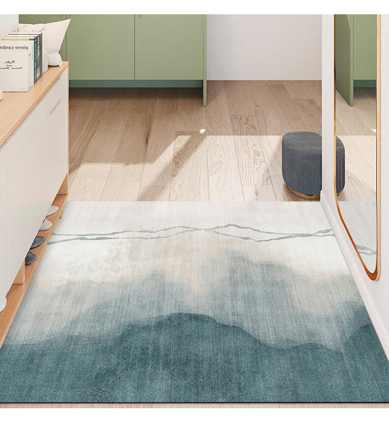 JANMEIJIA Entrance Door Mat, Indoor Doormat, Non-Slip, Dirt-Resistant, Cuttable PVC Outdoor Carpet for Doorway 7