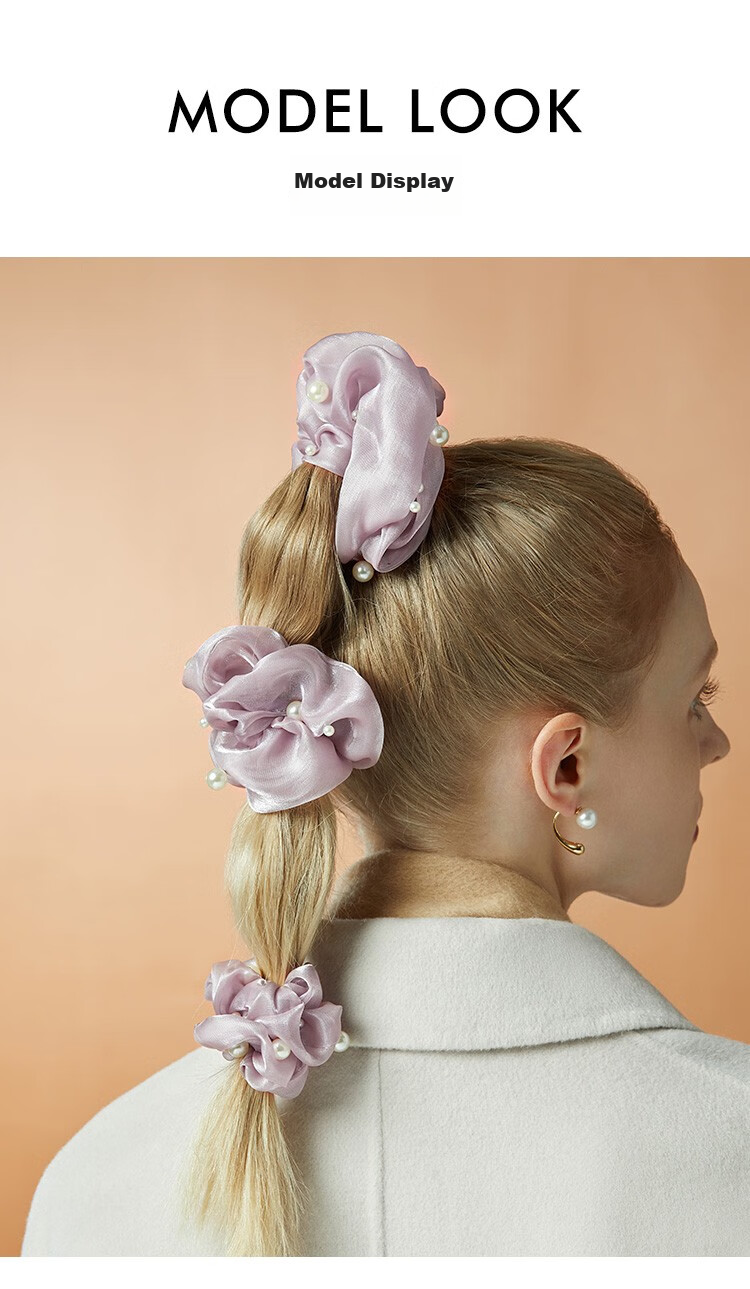 She's Versatile Ponytail Hair Tie, Elastic Band, Elegant Hair Loop, Birthday Gift for Girlfriend 2