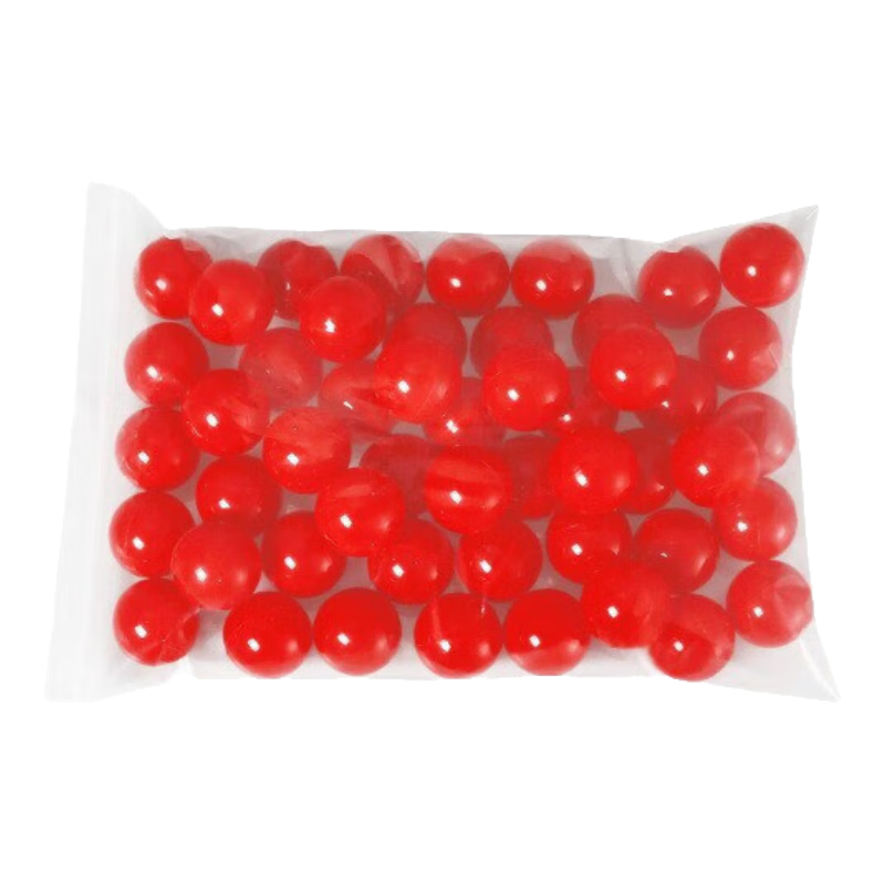 Siyicai 50 Red Lottery Balls with Diameter of 3.8cm, Drawn Balls with Opening, for Annual Meetings, Award Ceremonies, Grand Openings, Weddings, And Event Lotteries