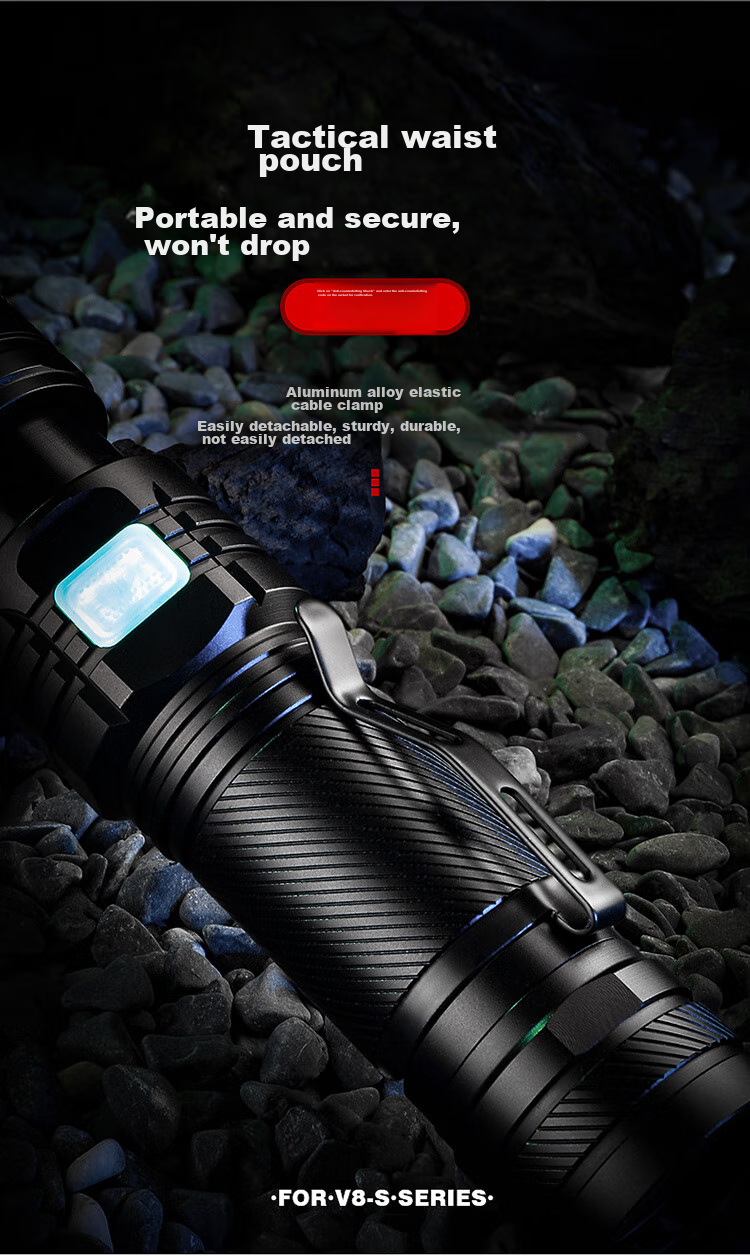 SupFire V8-S Flashlight, High-Intensity Torch, Compact Mini Zoomable Long-Range Ultra-Durable Bright Outdoor Cycling Lamp 17