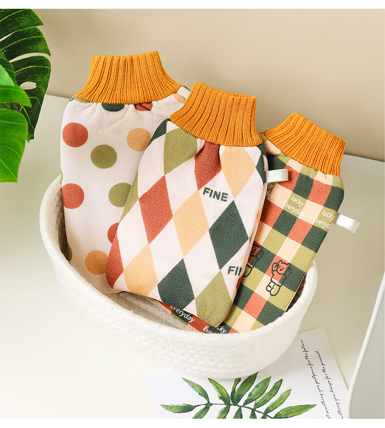 Grace Exfoliating Washcloth, Bath Scrubber, Home Use Back Scrubber Gloves, Mud Removal Exfoliating Washcloth 13