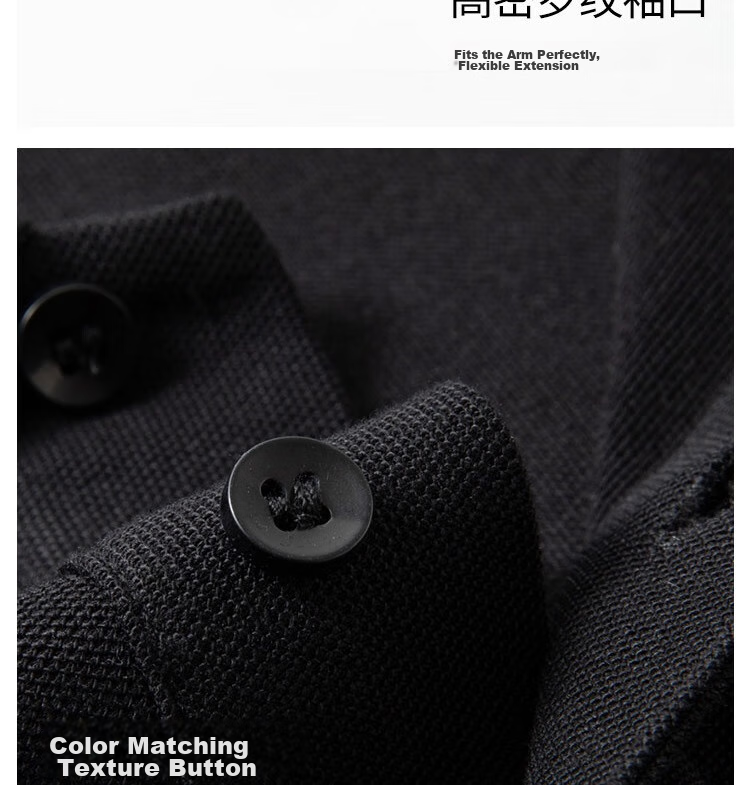 LIMENG [Pure Cotton T-Shirt] Men's Business Polo Shirt, Summer Loose-Fit Solid Color Lapel T-Shirt, Light Gray XL 14
