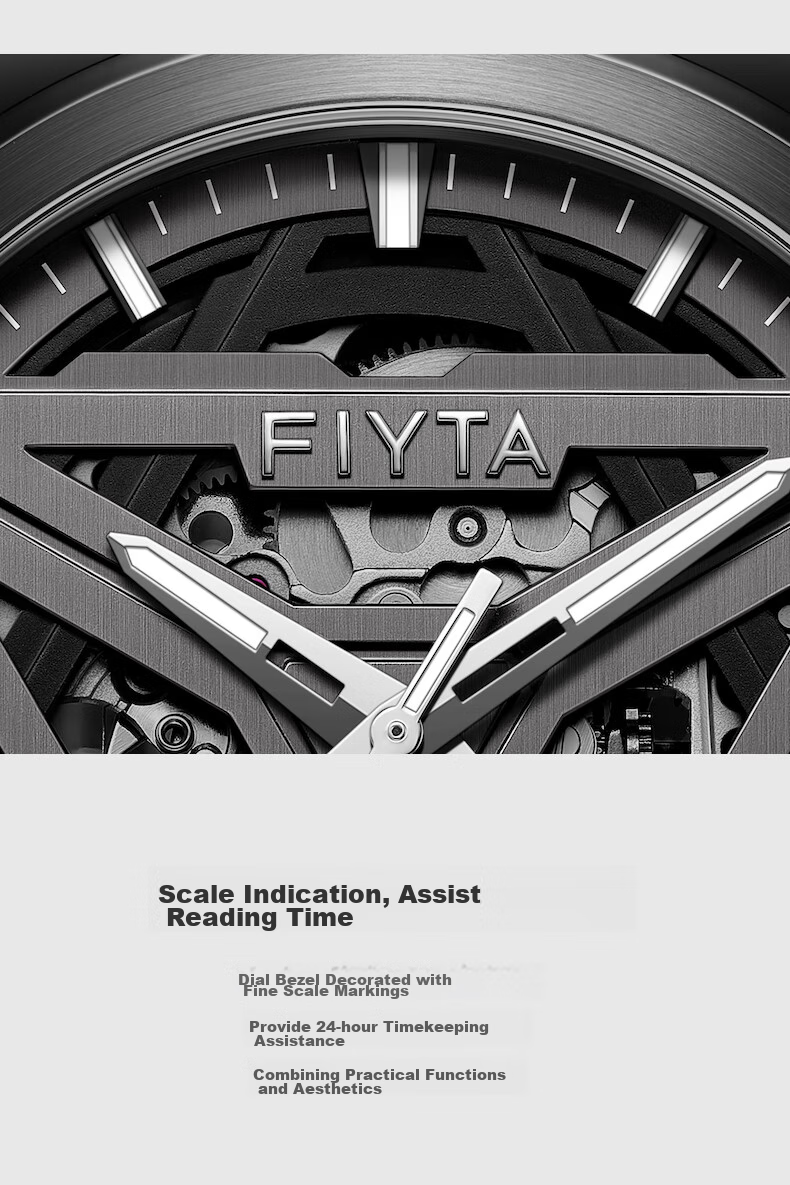 FIYTA Star Series "Space Capsule", Cool Black Hollow Mechanical Chinese Style Men's Watch, Holiday Gift for Me 13