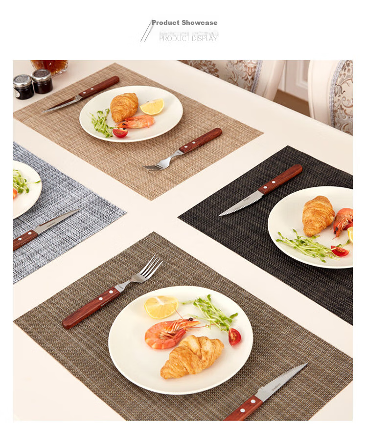 Quanshi Thick Heat-Resistant Coasters, Set of 2, Handwoven Placemats for Home Use, Scald-Proof Pads, Pot Mats, Dish Coasters, Bowl Coasters, Cup Coasters, Non-Slip Mats 6