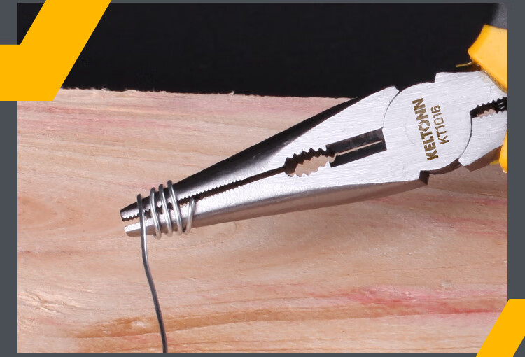KELTONN KT1016 6-Inch Needle Nose Pliers Electrician Pliers Flat Nose Pliers Gripping Tool 6