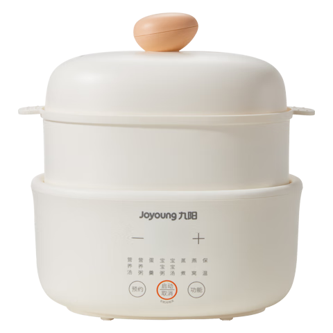 Joyoung Quick-Cooking Electric Stew Pot, Bird's Nest Stew Pot, Double Boiler Pot, Multifunctional Pot, Baby Food Cooker, Soup Pot, Stew Pot, Steamer, 1L Compact Capacity GD189