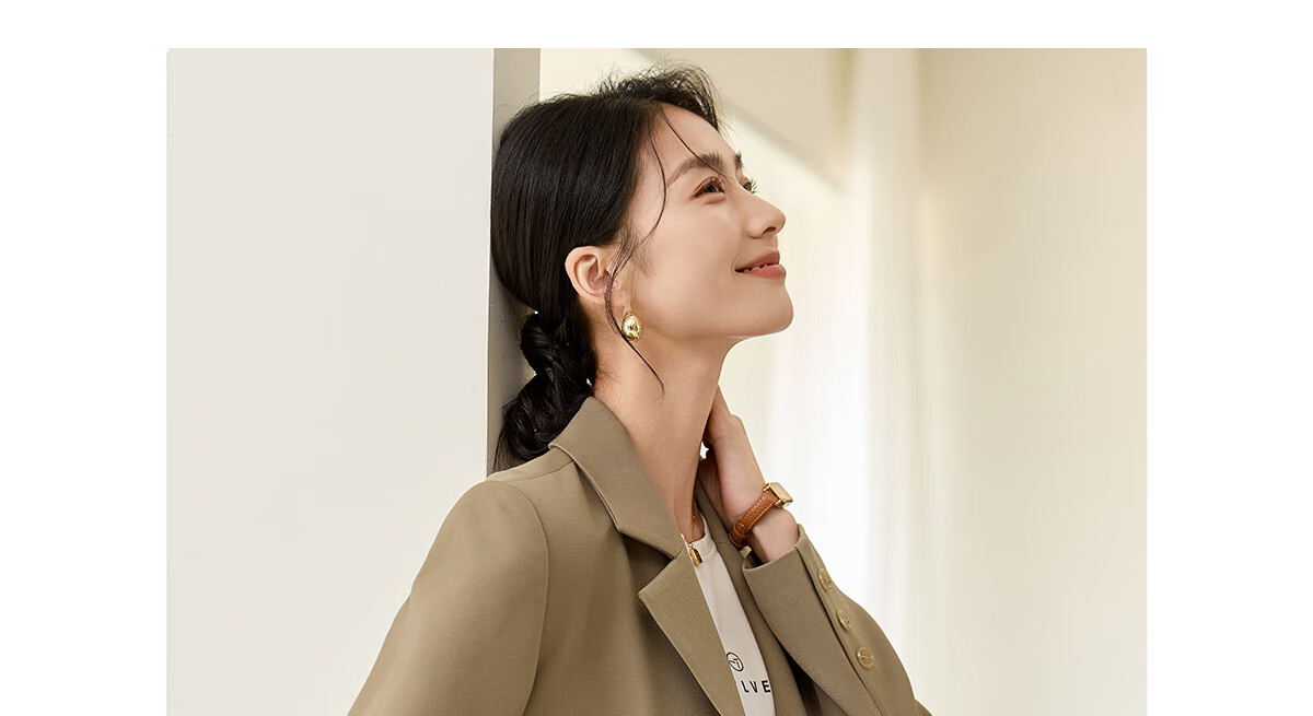 Chushen Chunqiu Women's Classic Simple H-Shape Blazer Casual Commuter Suit Jacket S51U012 17