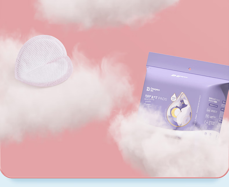 Deyou Disposable Breast Pads, 100 Pieces, Breathable Breast Pumps, Postpartum Milk Barrier Pads, Soft And Anti-Slip Nursing Pads 9