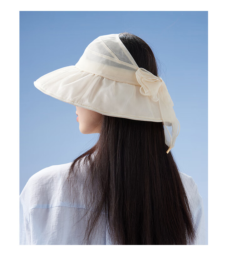 Shanghaigushi Silk Visor Sun Hat for Women, Foldable UV Protection Wide Brim Hat, Gift for Mom 6