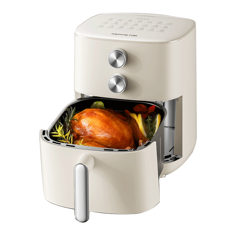 Joyoung Home Use No-Flip 6L Large Capacity Air Fryer, Steam Tender Roasting And Baking All-In Machine, Multi-Functional Household Appliance with Non-Stick Metal Interior, KL60-V575