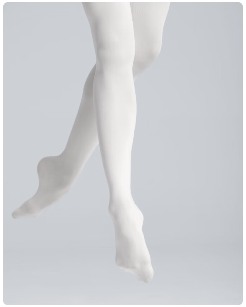Bowuwuyuan Dance Tights for Adult Women, White Dance Pantyhose Stockings, Ballet Dance Exam Special Large Stockings White Silk 11
