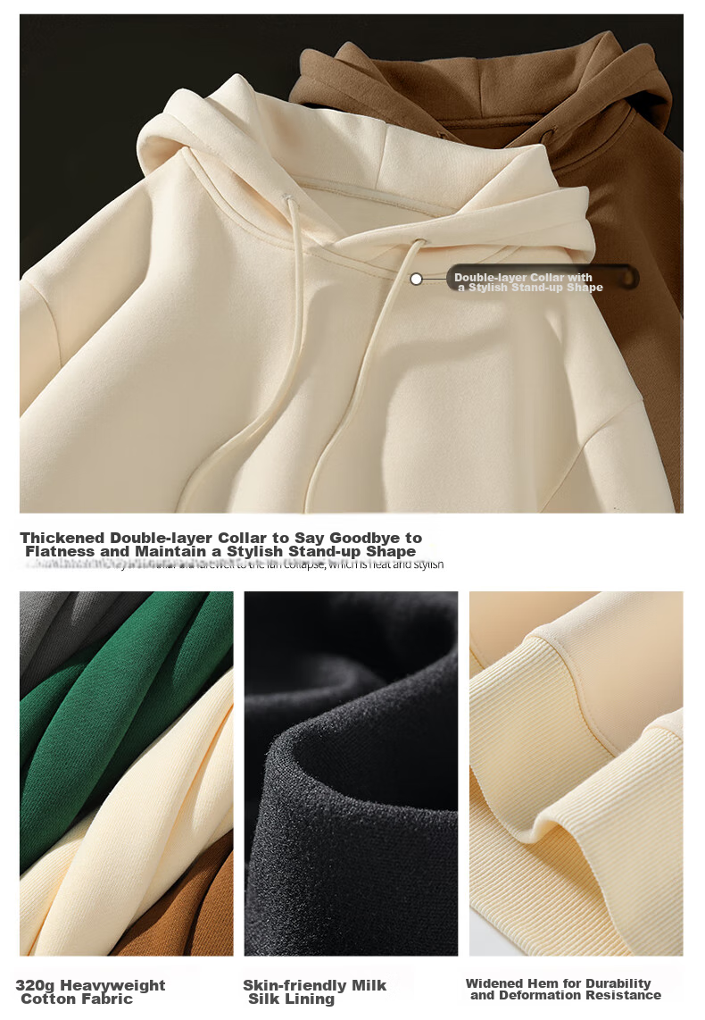 JEANSWEST LIFE Hooded Sweatshirt for Men, Spring And Autumn Heavyweight Trendy Jacket, Casual Green Potted Plant Style, Loose-Fitting Versatile Top for Students 8