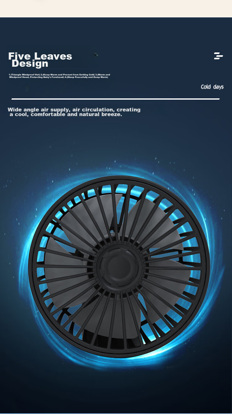 Dijialun High-Power Dual-Head Car Fan USB Summer Car Fan for Sedans, Trucks, Computers, Office Desks And Home Use 7