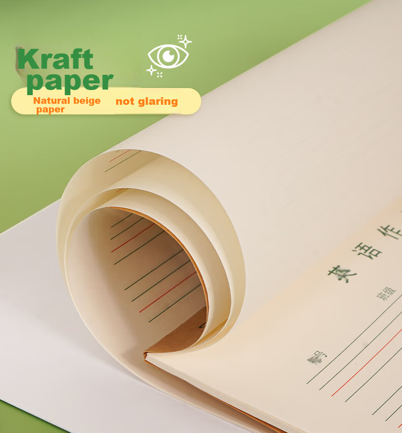 SIMAA 400-Grid Composition Paper, Student Writing Paper, Manuscript Paper, Letter Paper, 16k/22 Sheets, Thickened Letter Paper, Composition Notebook, Beige Eye-Friendly Paper, 3-Pack Popular Product 4