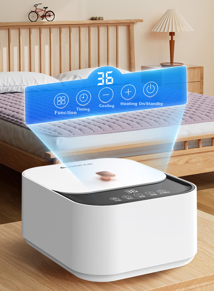 CHIGO [Separate Water And Electricity, Dehumidify And Mite-Proof] Double Graphene Water Heating Kang Electric Blanket Mattress Pad, 1.5x1.8 Meters 23