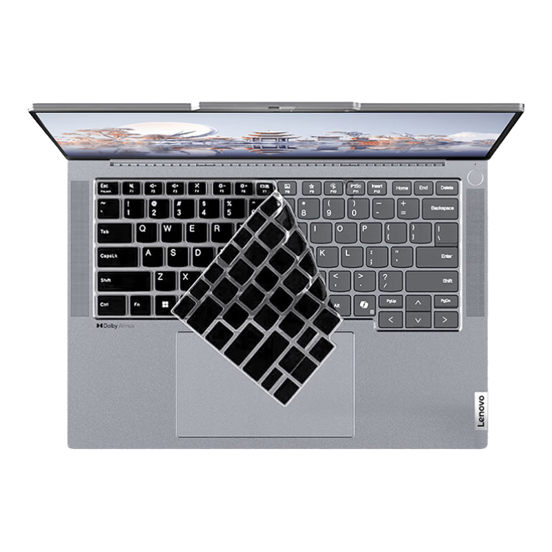 Jiasu Lenovo ThinkBook14+ AI Yuanqi Black Keyboard Cover for 2026/25/24 Models, 14.5-Inch Laptop Keyboard Protective Film, Black Dust-Proof Cover, Slim And Lightweight