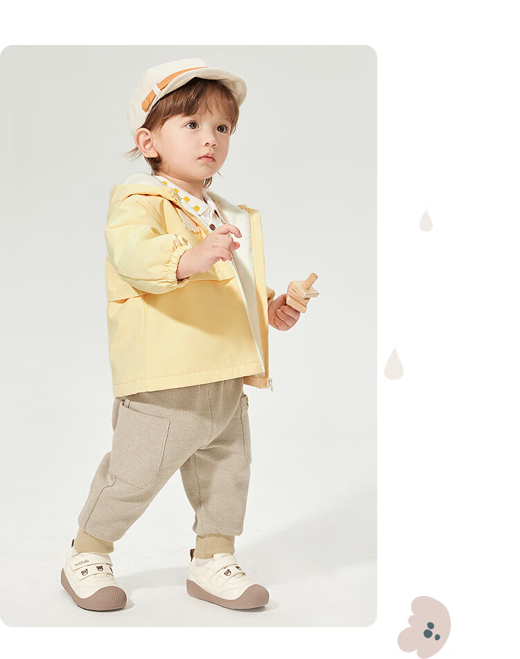 Balabala Kids Jacket Boys and Girls Fleece Lined Trendy Spring 2025 Outerwear [Mall Same Style] 200125105203 6