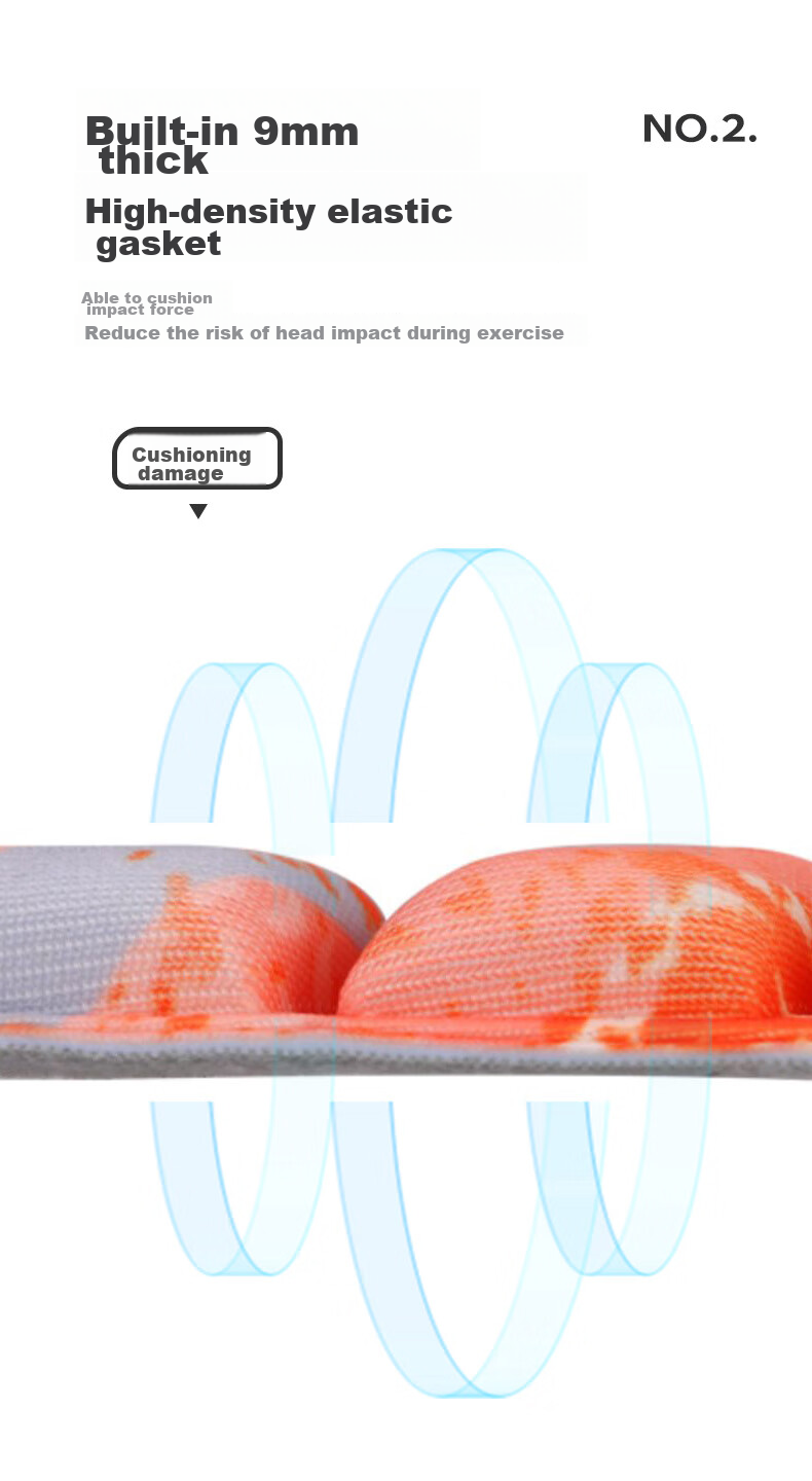 AQ Youth Children Sports Head Guard Football Basketball Volleyball Anti-Collision Fall Protection Headband C50106 Reinforced Orange M Size 8