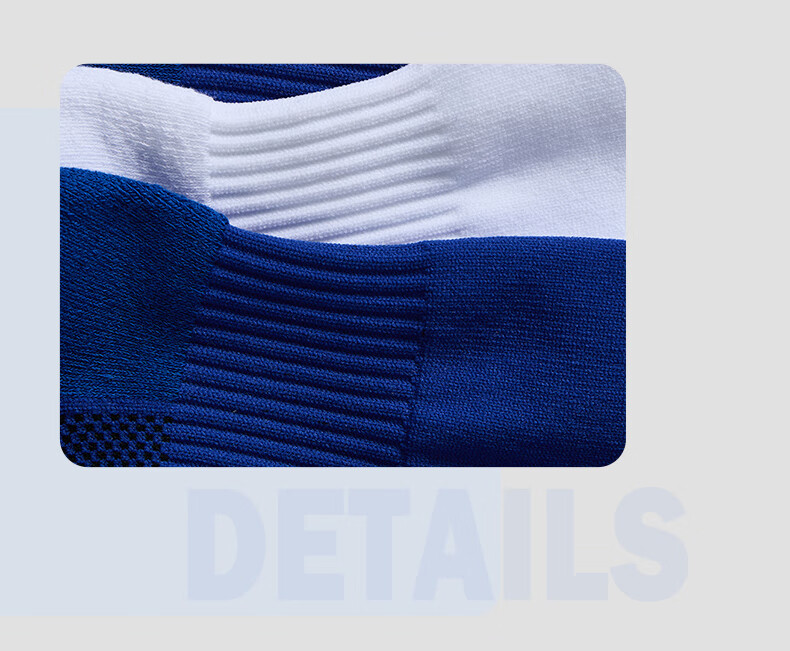 VICLeO Soccer Socks Long Socks for Men Women Adults Children Competition Thickened Non-Slip Terry Bottom Sports Socks 6804 Royal Blue S 8