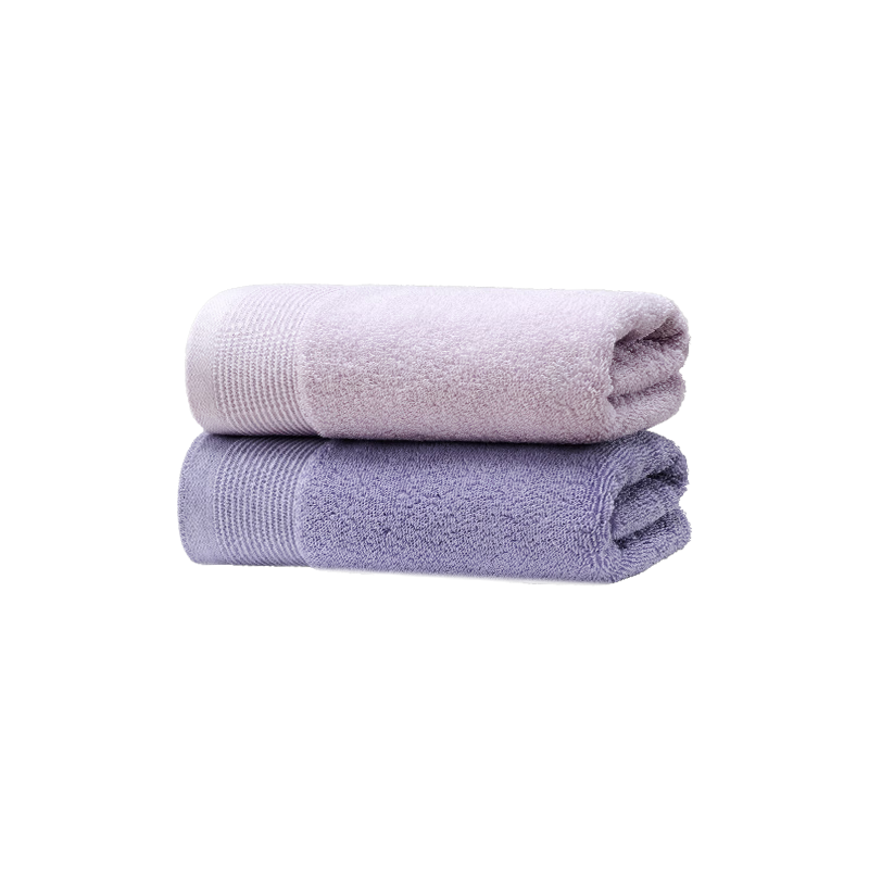 JD Original 138g Thickened Muliandai Towel, 10A Antibacterial And Anti-Mite, Pure Cotton Men's Face Towel, 2 Pieces, Purple