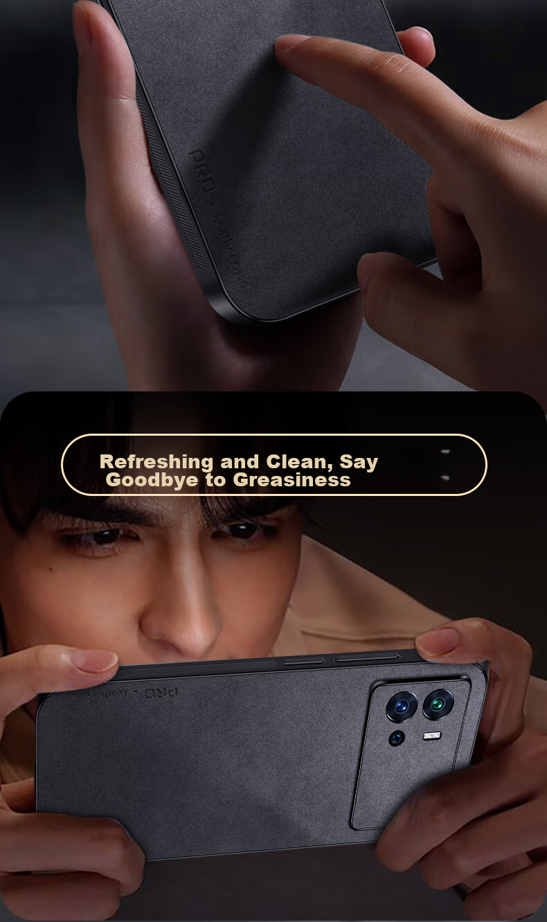 Shangsu Suitable for IQOO9 Phone Case, Vivo Iqoo 9 Protective Cover, Shockproof Lens Full Protection Soft Shell, Simple Luxury Lambskin Silicone Outer Case, Women's And Men's Leather Case, Black 13