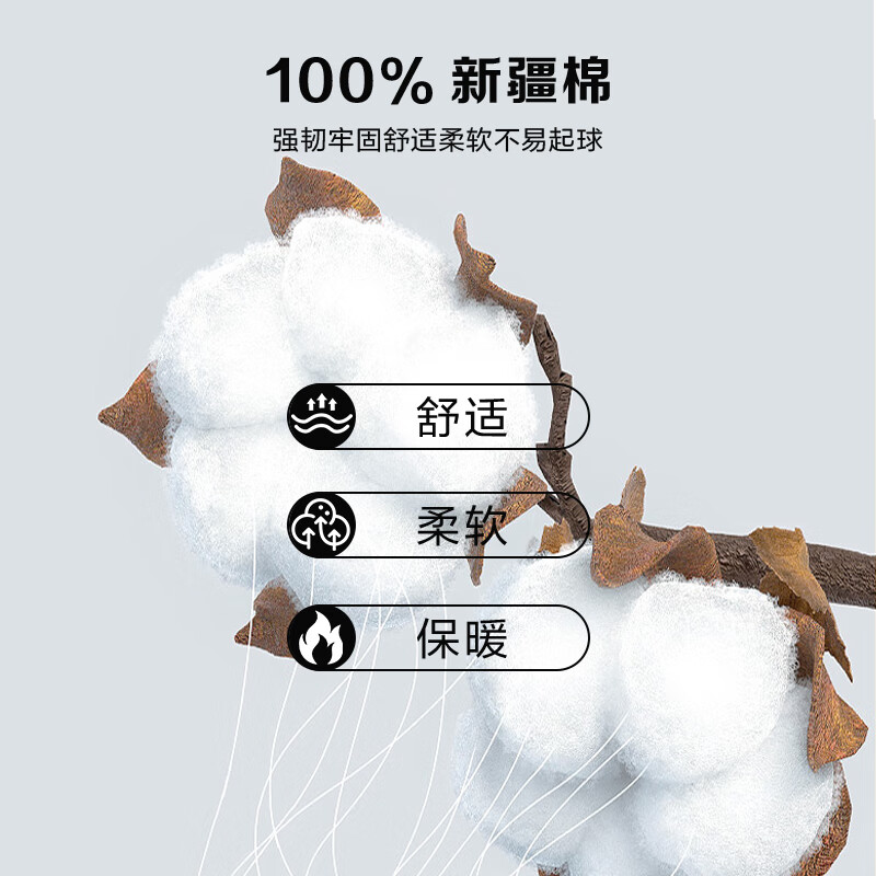 Yiershuang [First-Class 100% Pure Cotton] Men's Thermal Underwear, Warm Top, All-Cotton Anti-Static Undershirt, Cotton Sweater for Autumn And Winter